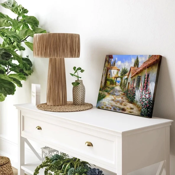 Köy Yolu Kanvas Tablo - Resim 3