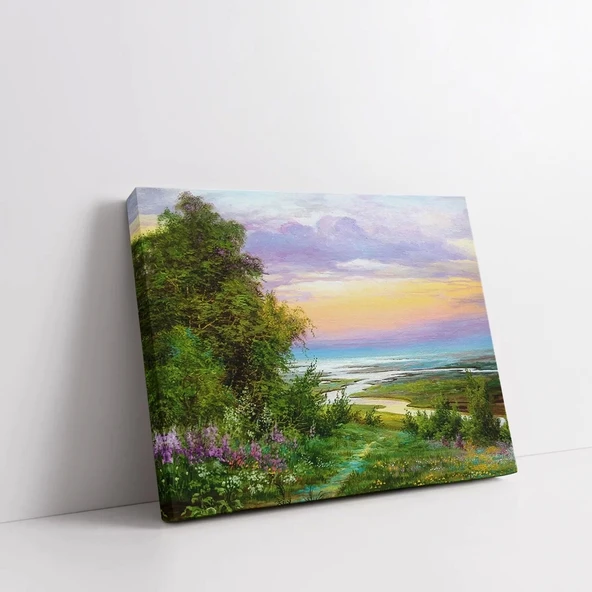 Gün Batımı Vadi Kanvas Tablo - Resim 2