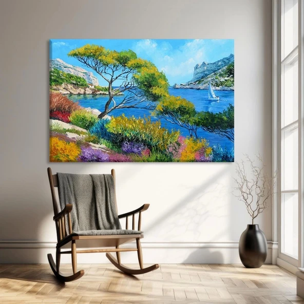 Kıyıdaki Zaman Kanvas Tablo ürün görseli