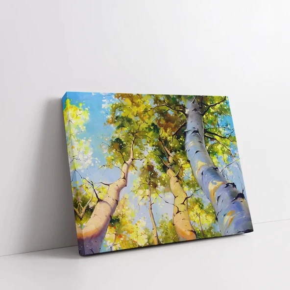 Renkli Sonbahar Kanvas Tablo - Resim 2