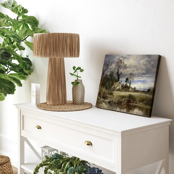 Kır Manzarası Kanvas Tablo - Resim 3