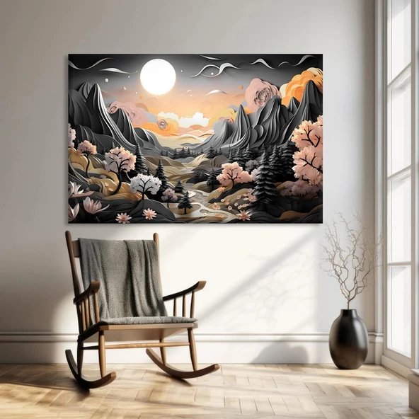 Şelale Eden Kanvas Tablo ürün görseli