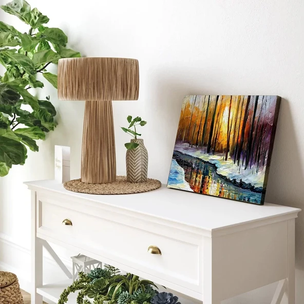 Sonbaharın Renk Akışı Kanvas Tablo - Resim 3