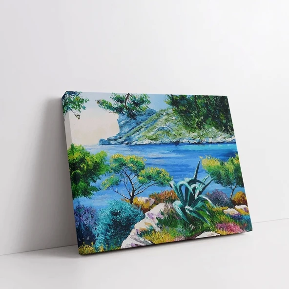 Deniz Kıyısı Serenadı Kanvas Tablo - Resim 2