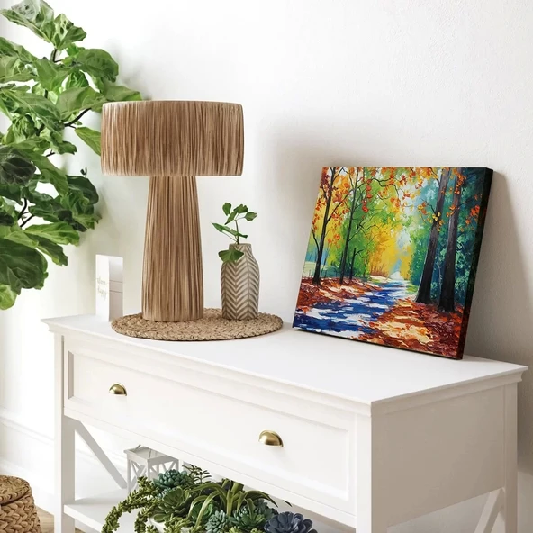 Sonbaharın Rengi Kanvas Tablo - Resim 3