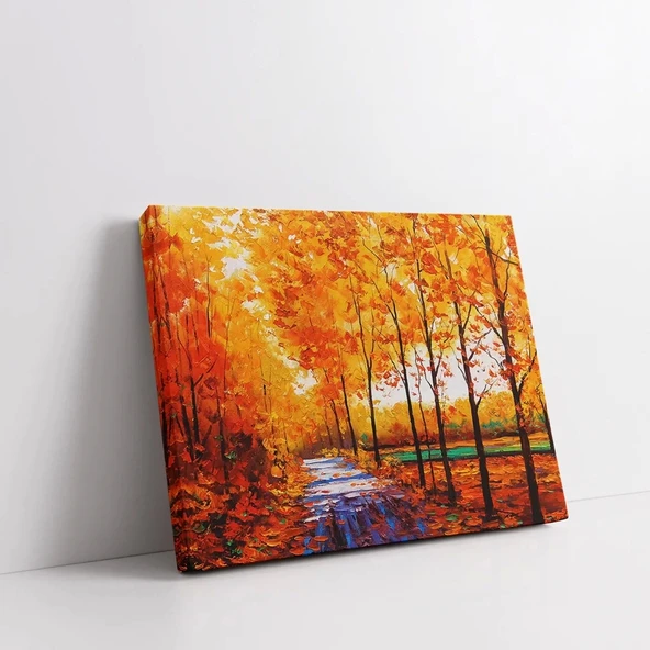 Sonbaharın Altın Işıkları Kanvas Tablo - Resim 2