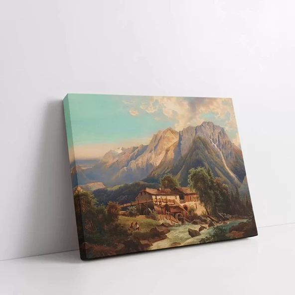 Dağlık Yansımalar Kanvas Tablo - Resim 2