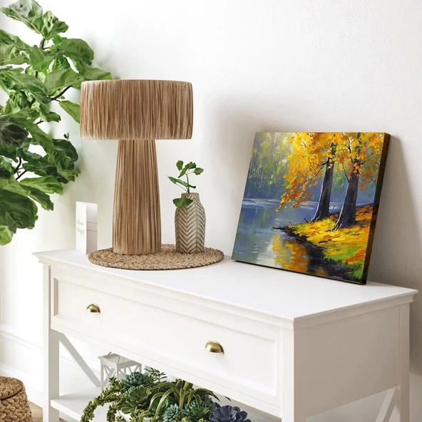 Altın Sonbahar Kanvas Tablo - Resim 3