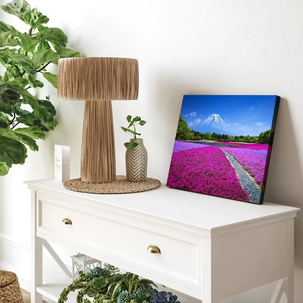 Lavanta Tarlası Kanvas Tablo - Resim 3