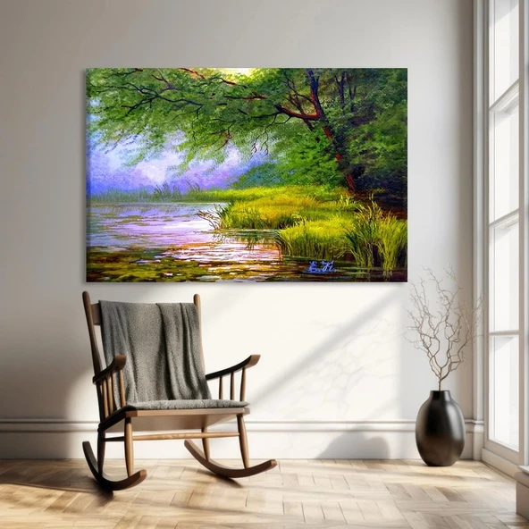 Sakin Nehir Kanvas Tablo ürün görseli