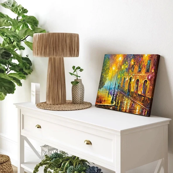 Yağmur Altında Kanvas Tablo - Resim 3