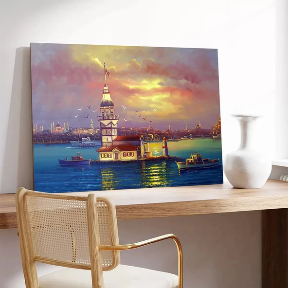 Majestik Kule Kanvas Tablo - Resim 3