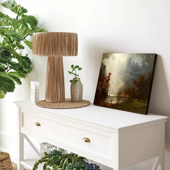 Göl Kenarı Sessizliği Kanvas Tablo - Resim 3