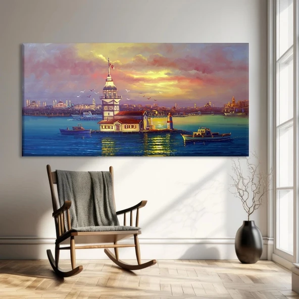 Majestik Kule Kanvas Tablo ürün görseli