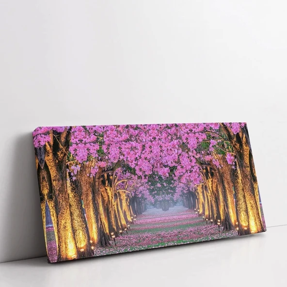 Sakura Tüneli Kanvas Tablo - Resim 2
