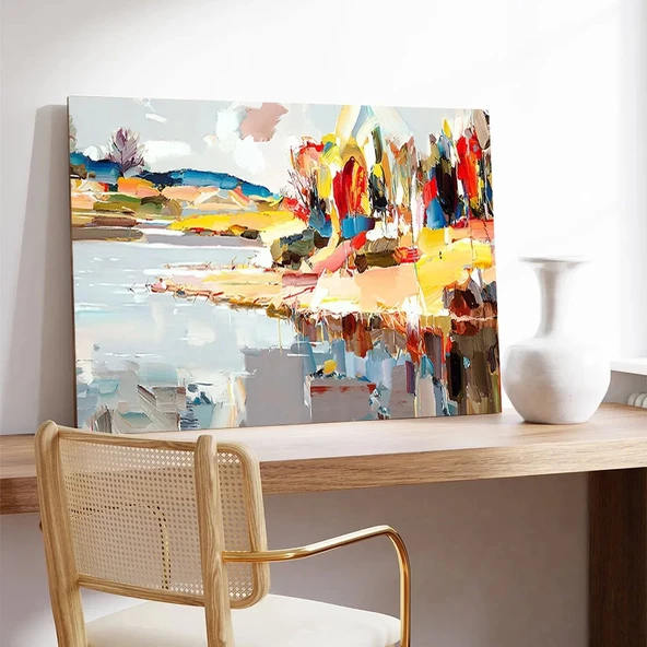 Renkli Yansımalar Kanvas Tablo - Resim 3