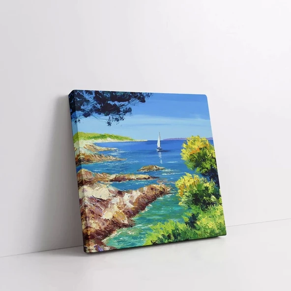 Ege Kıyıları Kanvas Tablo - Resim 2