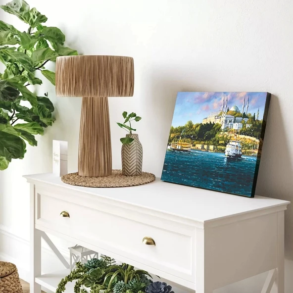 Sahil Kasabası Kanvas Tablo - Resim 3