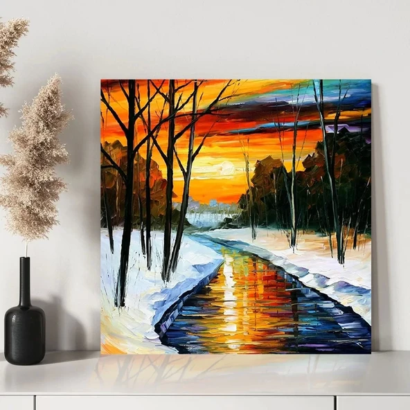 Yansımanın Sessizliği Kanvas Tablo - Resim 3