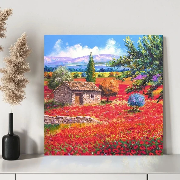 Akdeniz Bahçesi Kanvas Tablo - Resim 3