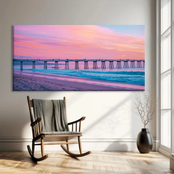 Pastel Günbatımı Kanvas Tablo ürün görseli