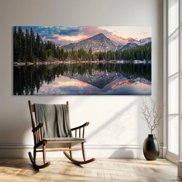 Dağ Yansımaları Kanvas Tablo ürün görseli