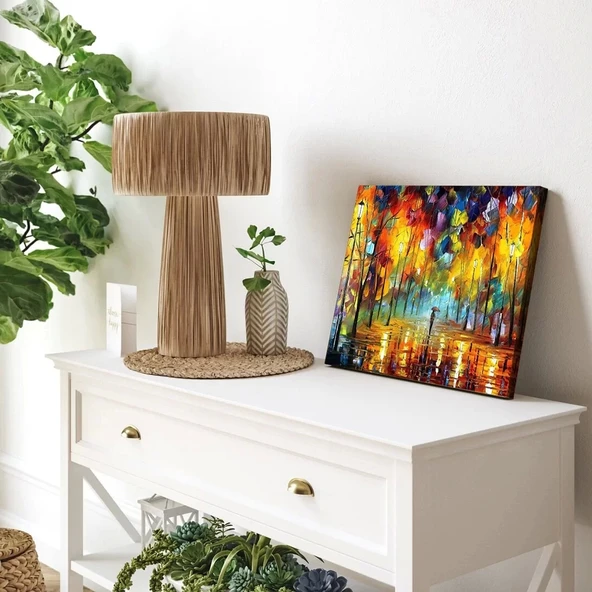 Yağmur Sonrası Park Kanvas Tablo - Resim 3