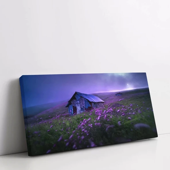 Mor Alacakaranlık Kanvas Tablo - Resim 2