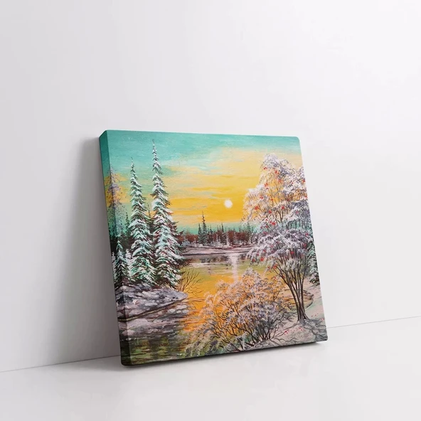 Kış Güneşi Kanvas Tablo - Resim 2
