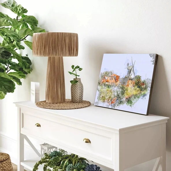 Hollanda İdili Kanvas Tablo - Resim 3