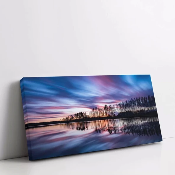 Uzayan Alacakaranlık Kanvas Tablo - Resim 2