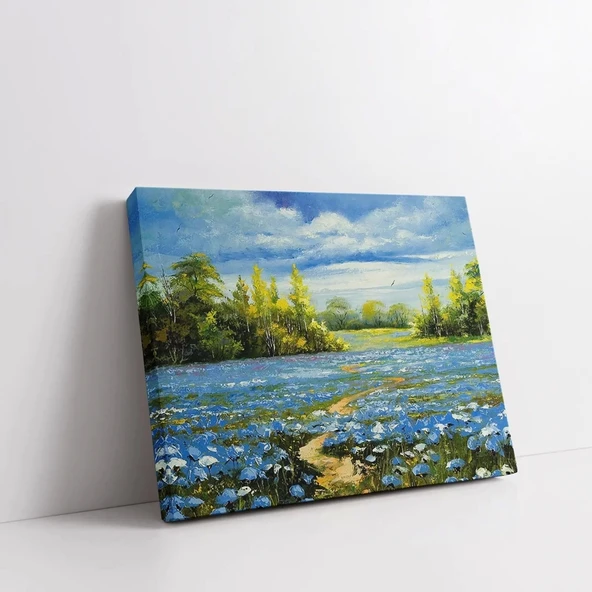 Nehir Kenarı Cenneti Kanvas Tablo - Resim 2