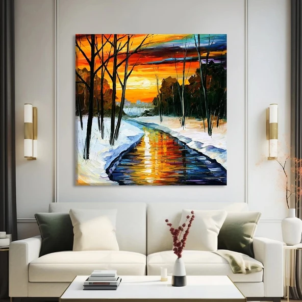 Yansımanın Sessizliği Kanvas Tablo ürün görseli