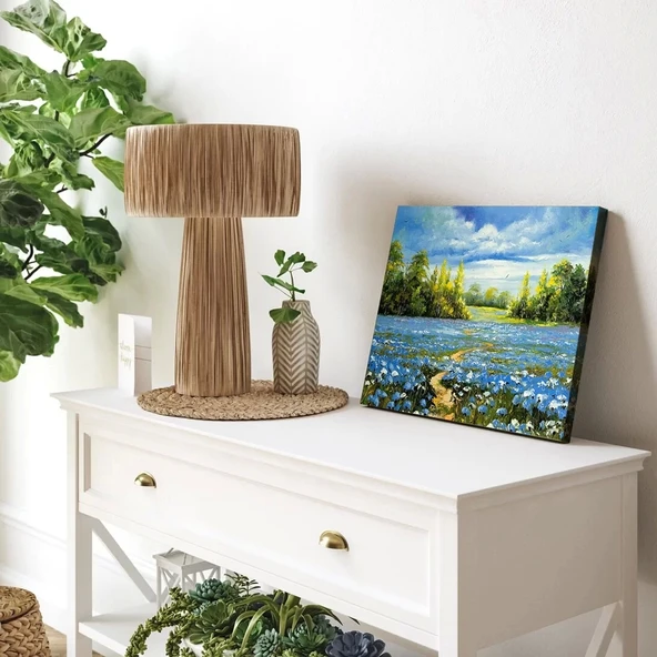 Göletin Sakinliği Kanvas Tablo - Resim 3