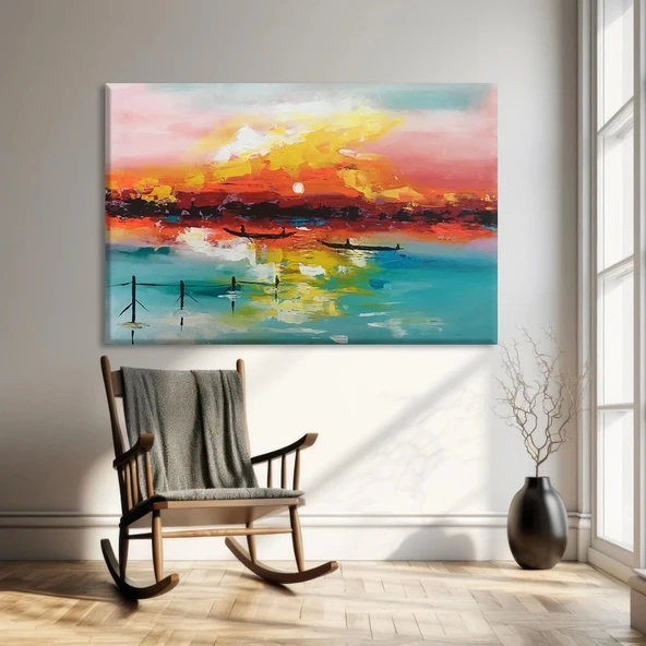 Gökyüzü Renkleri Kanvas Tablo ürün görseli