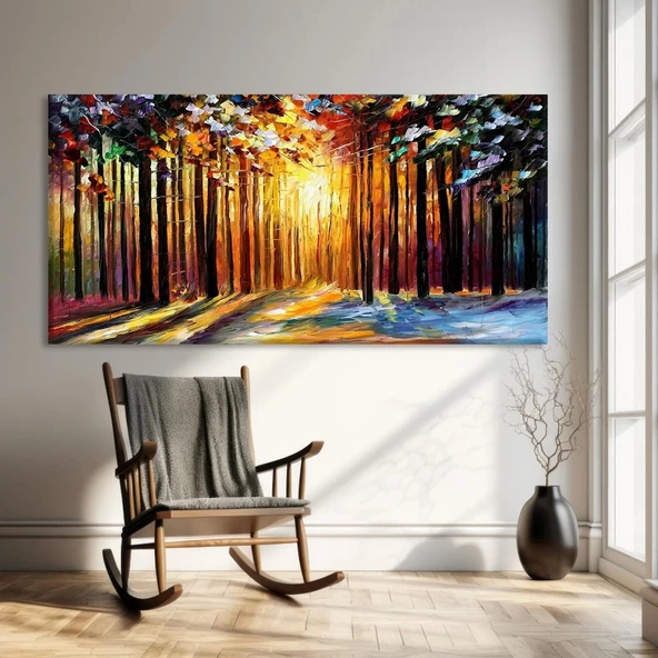 Sonbahar Ormanı Kanvas Tablo ürün görseli