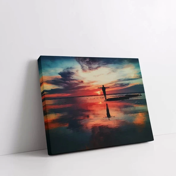 Rüya Gibi Gün Batımı Kanvas Tablo - Resim 2