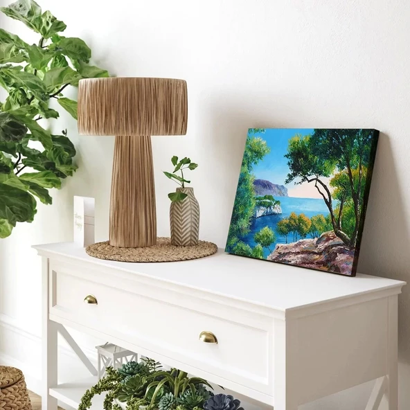 Tropikal Sahil Kanvas Tablo - Resim 3