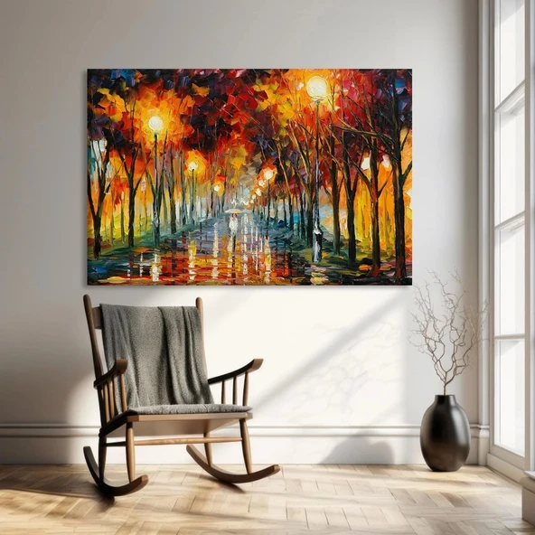 Sonbahar Ağaçları Kanvas Tablo ürün görseli