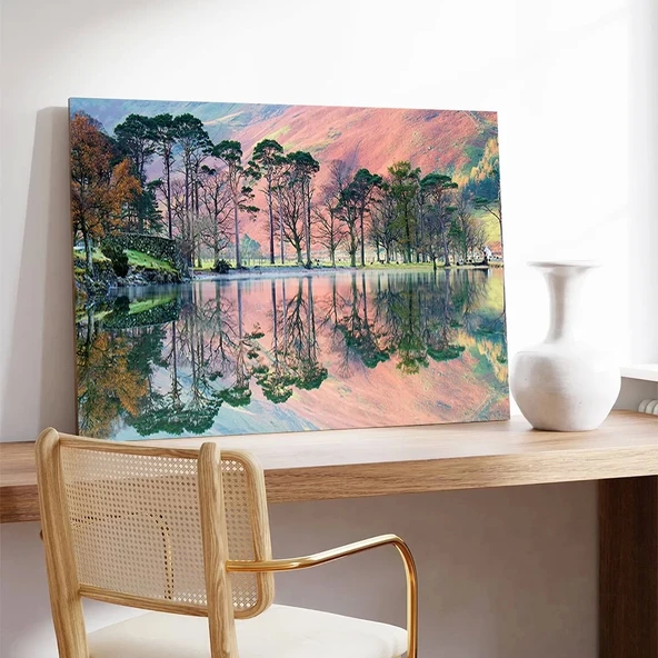 Yansıyan Serenat Kanvas Tablo - Resim 3