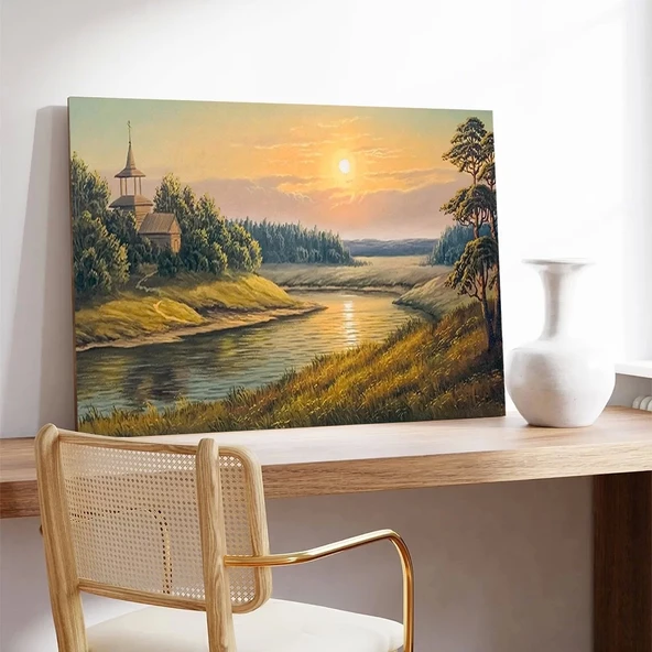 Huzurlu Vadi Kanvas Tablo - Resim 3