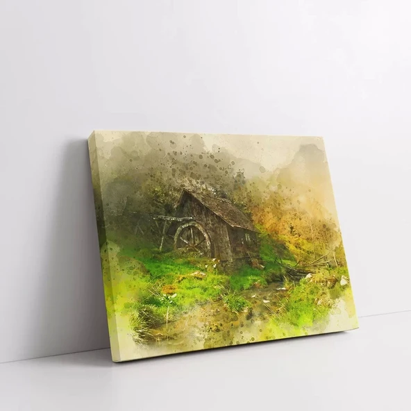Terkedilmiş Kulübe Kanvas Tablo - Resim 2