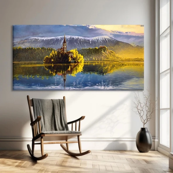 Yalnız Ada Kanvas Tablo ürün görseli