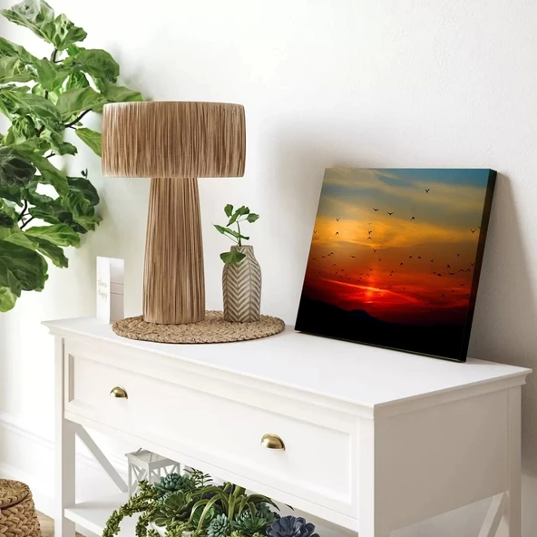 Gün Batımı Uçuşu Kanvas Tablo - Resim 3