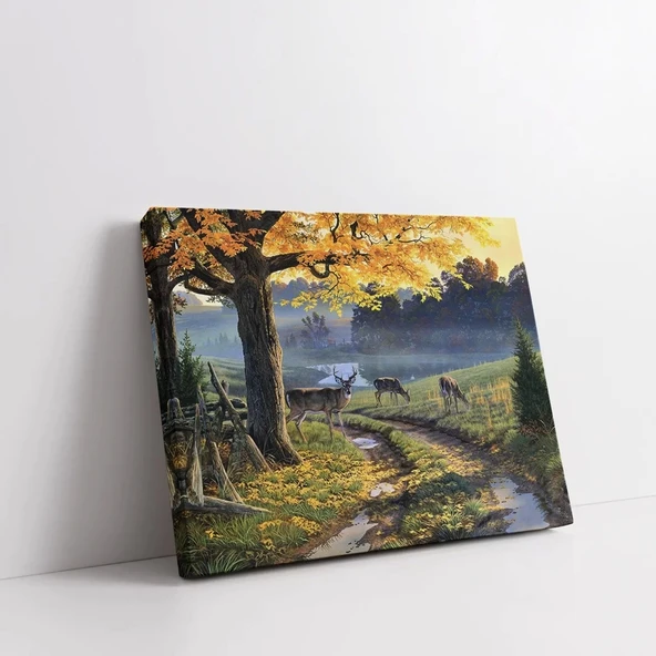 Sonbahar Yolculuğu Kanvas Tablo - Resim 2