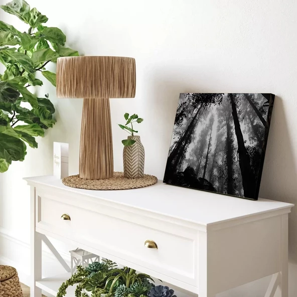 Ormanın Derinliklerinde Kanvas Tablo - Resim 3