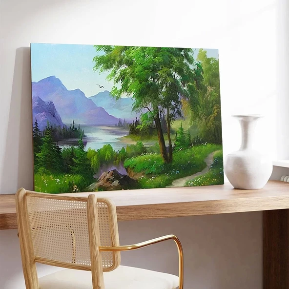 Orman Yolu Kanvas Tablo - Resim 3