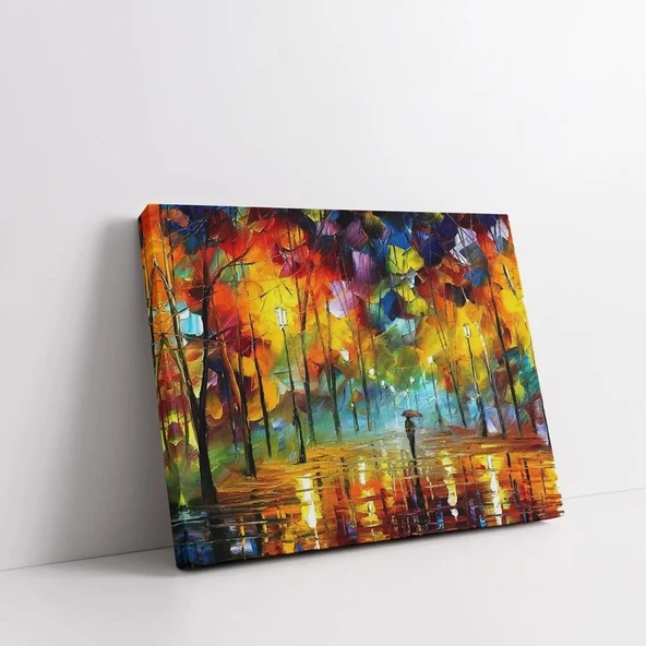 Yağmur Sonrası Park Kanvas Tablo - Resim 2