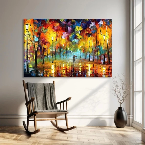 Yağmur Sonrası Park Kanvas Tablo ürün görseli