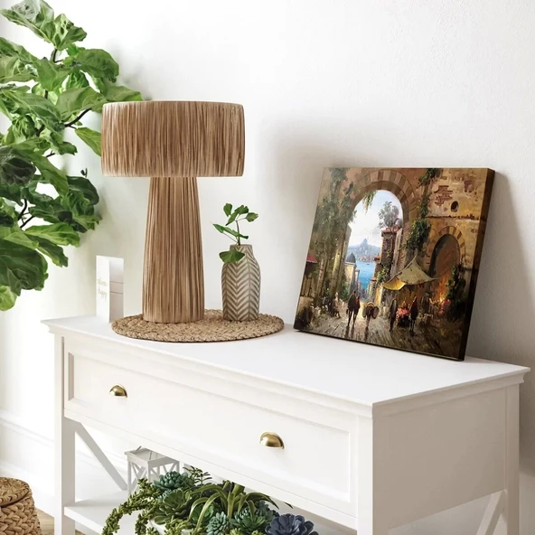 Eski Şehrin Kalbi Kanvas Tablo - Resim 3